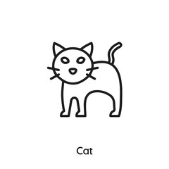 cat icon vector . cat symbol sign