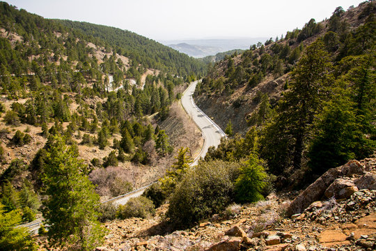 La carretera m&aacute;s alta de chipre
