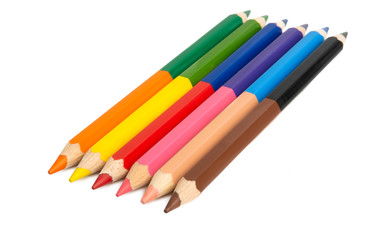 color pencils isolated