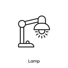 lamp icon vector . lamp symbol sign