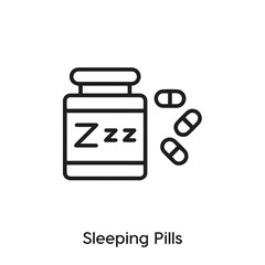sleeping pills icon vector. sleeping pills icon vector symbol illustration. Modern simple vector icon for your design. sleeping pills icon vector	