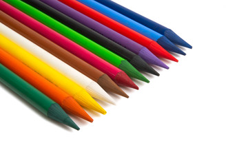 color pencils isolated