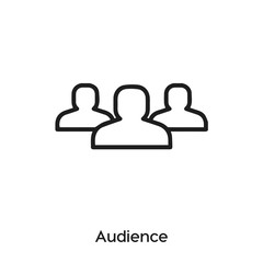 audience icon vector . audience symbol sign