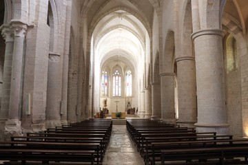 Abbaye d'Ambronay construite au 8 ème siècle - Département de l'Ain - Région Rhône Alpes -...