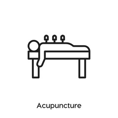 acupuncture icon vector. acupuncture symbol sign