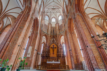 Riga, Latvia: St. Peter's Church is a Lutheran church in Riga, the capital of Latvia, dedicated to...