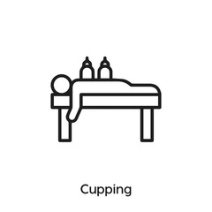 cupping icon vector. cupping symbol sign