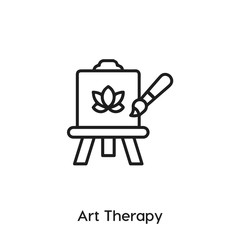 art therapy icon vector. art therapy symbol sign