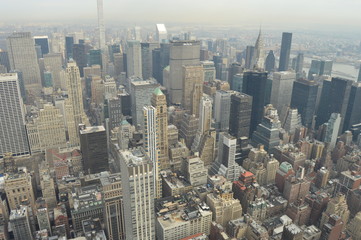 Fototapeta na wymiar Vue depuis Empire State building
