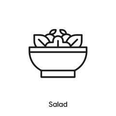 salad icon vector. cauldron symbol sign