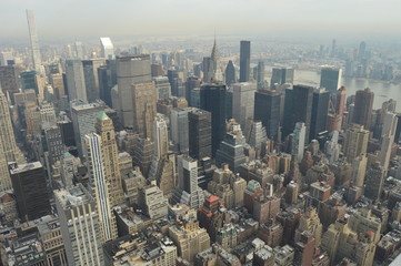 Fototapeta na wymiar Vue depuis Empire State building
