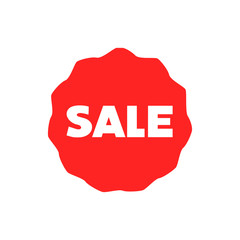 Sale, price tag icon isolated on white background. Vector flat sign design illustration