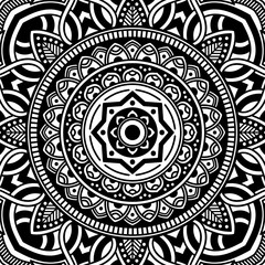 Mandala decorative ornament. Can be used for greeting card, phone case print, etc. Hand drawn background