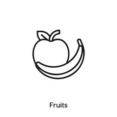fruits icon vector. fruits icon vector symbol illustration. Modern simple vector icon for your design. fruits icon vector.	