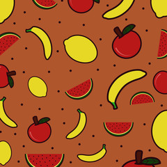 fruit pattern vector