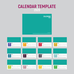 Creative Professional Landscape Calendar Template Design
