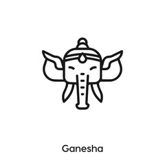 Ganesha icon vector. Ganesha icon vector symbol illustration. Modern simple vector icon for your design. Ganesha icon vector.	
