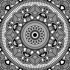 Mandala decorative ornament. Can be used for greeting card, phone case print, etc. Hand drawn background