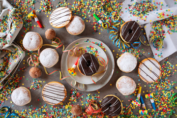 Sweet carnival donuts