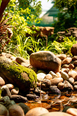 Picture of rocks and their reflections