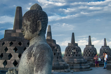 buddha statue in Borobudur Temple