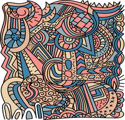 Doodle background Hand drawn background patterns of graphic patterns, illustrations