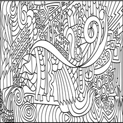 Doodle background Hand drawn background patterns of graphic patterns, illustrations