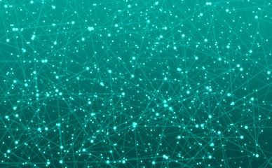 Triangle glowinf lights background