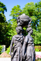 Sightseeing Of Estonia. Sculpture in the Oru Park, a popular tourist attraction in town Toila, Estonia