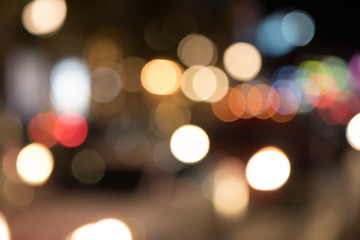 Fototapeta premium Defocused Lights of Cityscape Bokeh