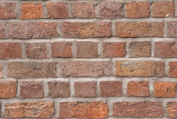 Red brick wall background