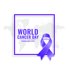 february 4th world cancer day awareness poster design