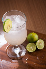 glass of lime juice