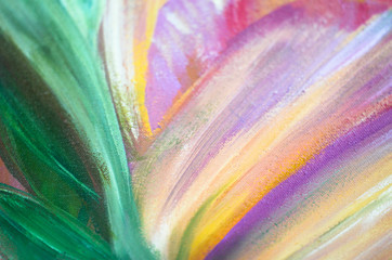 tulip acrylic painting on canvas