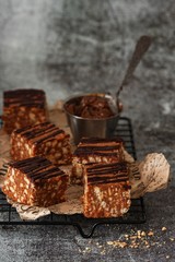Russian anthill cake with chocolate