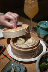 Asian Style Steamed Dumplings, Dim Sum