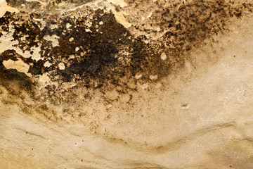 The structure of an old burnt stone. Can be used as background.