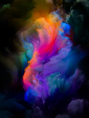 Plakat Colorful Abstract Clouds