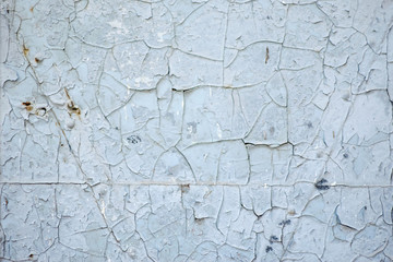 The texture of the old cracked paint.