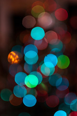 Christmas bokeh lights