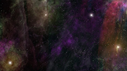 Fototapeta na wymiar Abstract galaxy and nebula illustration