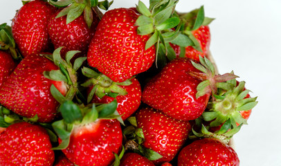 strawberry berry, red, ripe, tasty in bulk