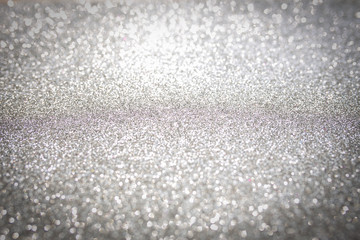 White Silver shiny glitter abstract texture background.