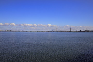 利根川と銚子大橋