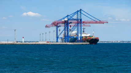 ship in port, Odessa, Ukraine