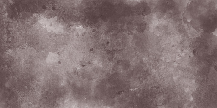 Moody, dark panoramic background. Black and white vintage backdrop for photography. Artistic banner and monochromatic painting. Texture and grunge graphic design.  Free copy space. Floating frame. 