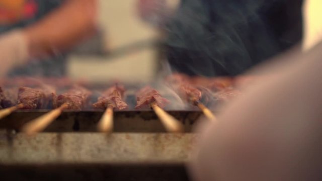 Arrosticini or skewer are a class of traditional Abruzzese cuisine from the Italian region of Abruzzo, spiedini or spiducci