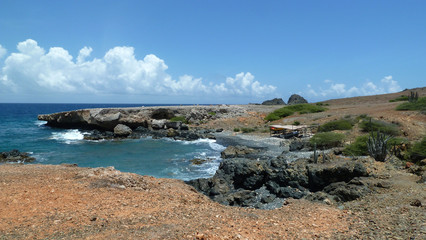 Fototapeta na wymiar Lovely view an a bay in the caribbean, Aruba