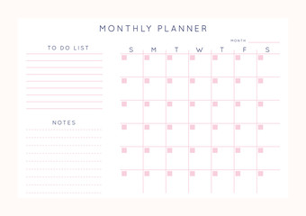 Planner sheet vector
