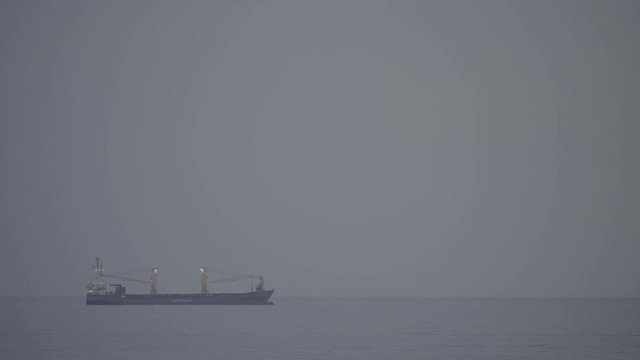 Seascape of a boat, S-Gamut3.Cine/S-Log3